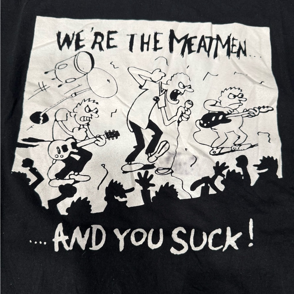 Vintage Y2K Diary Of A Wimpy Kid Black Tank Top "We're The Meatmen" Graphic - Picture 2 of 2